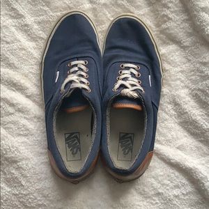 Vans | Men’s | Blue Canvas | Brown Leather